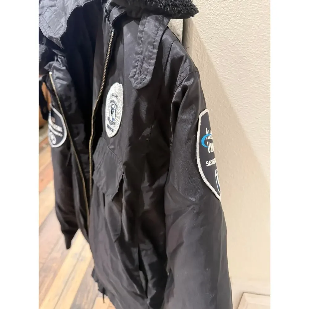 National Patrol Allied Universal Security Jacket Hooded Insulated Liner Black
